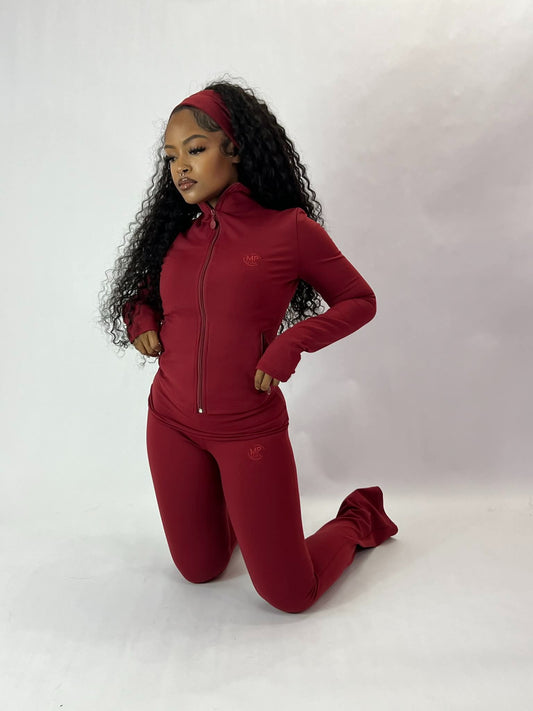 Metro Sculpt Pants (Maroon)