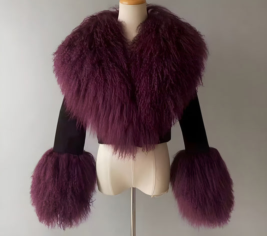 Mongolian Mirage Coat (Wine)