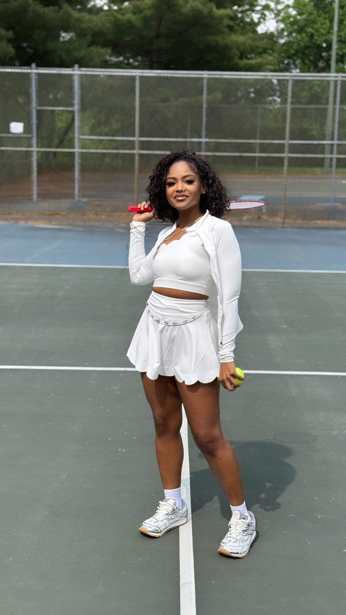 Bambi Skirt Set (White)