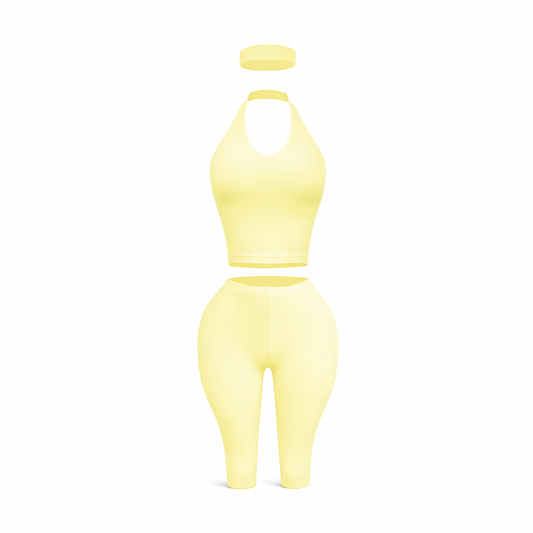 Grab & Go Capri Set (yellow)