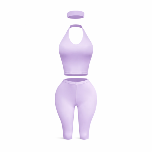 Grab & Go Capri Set (lilac)