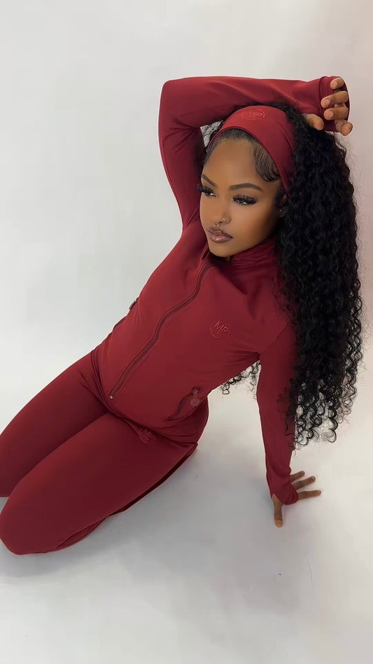 Metro Sculpt Jacket ( Maroon)