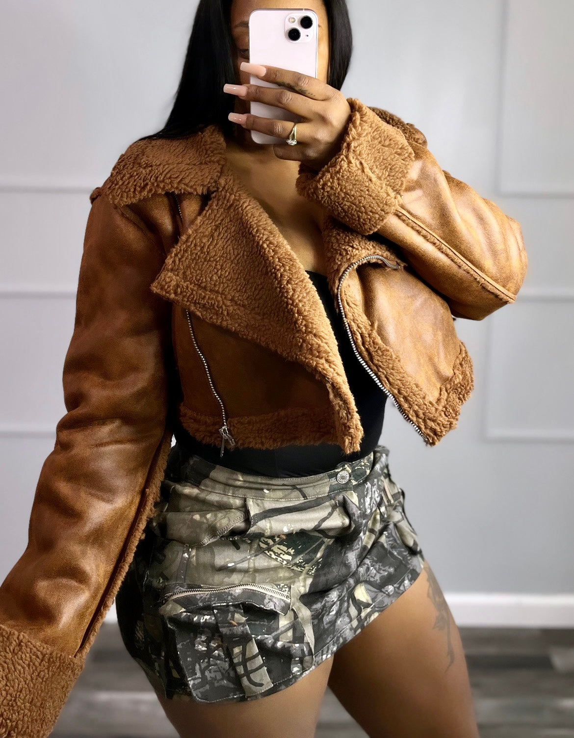 Military mini skort