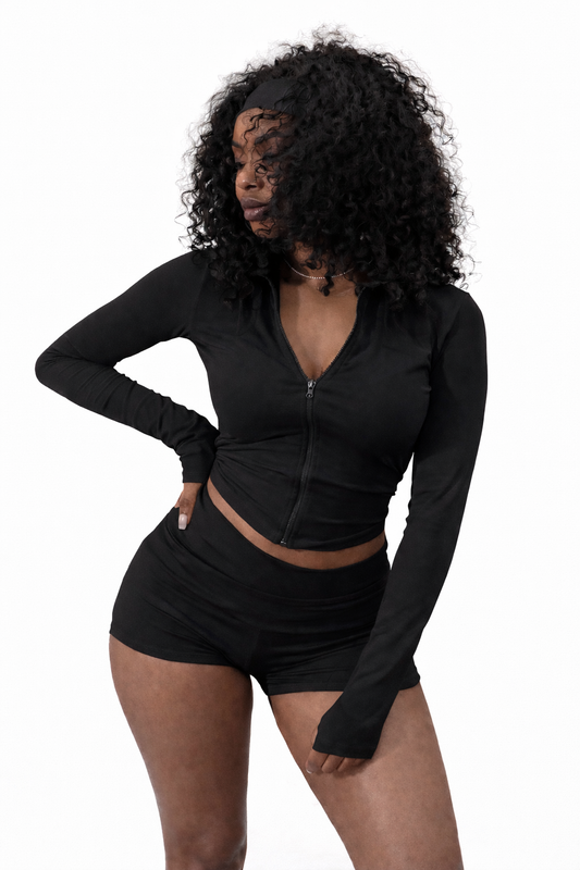 Metro Sculpt Short Set (Black)