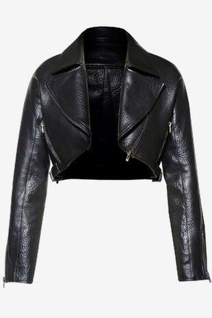 Janet Crop Leather Jacket