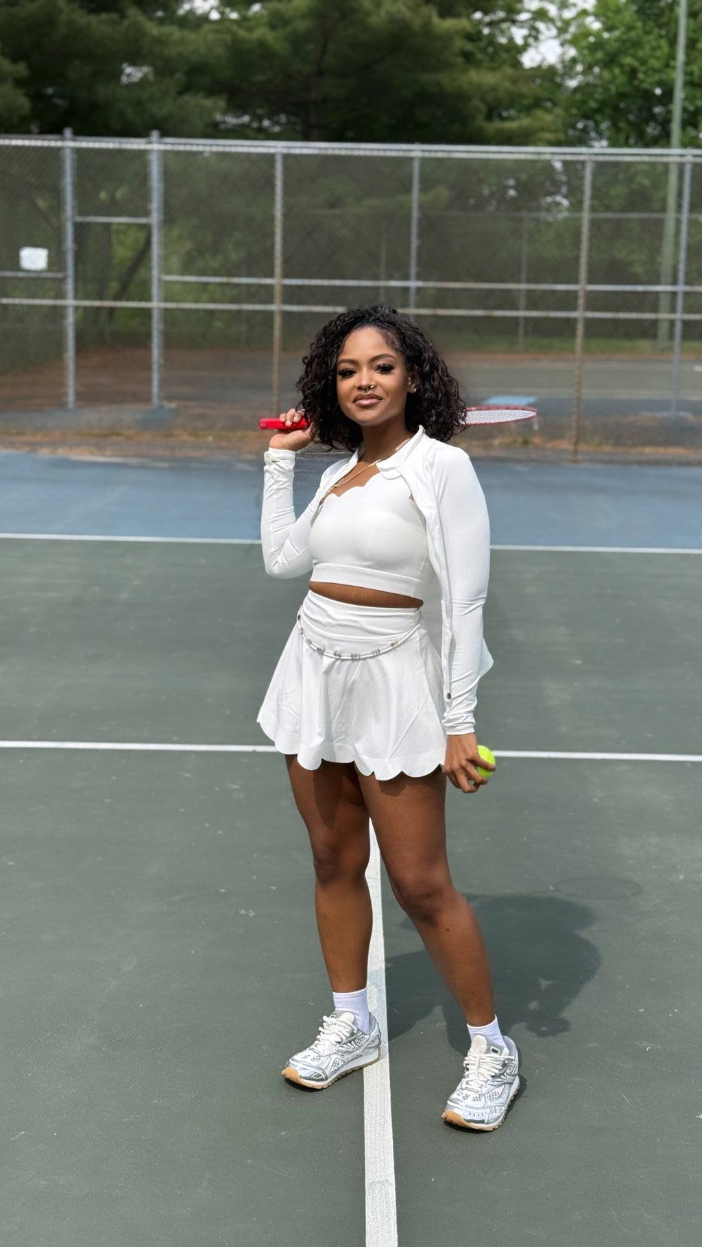 Bambi Skirt Set (White)