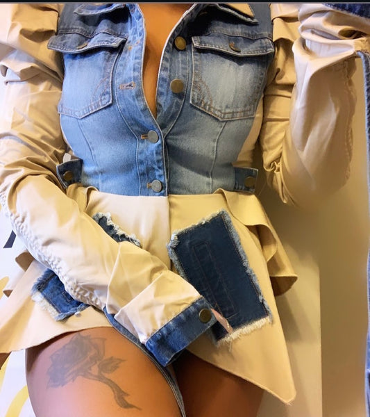 Denim Doll Top